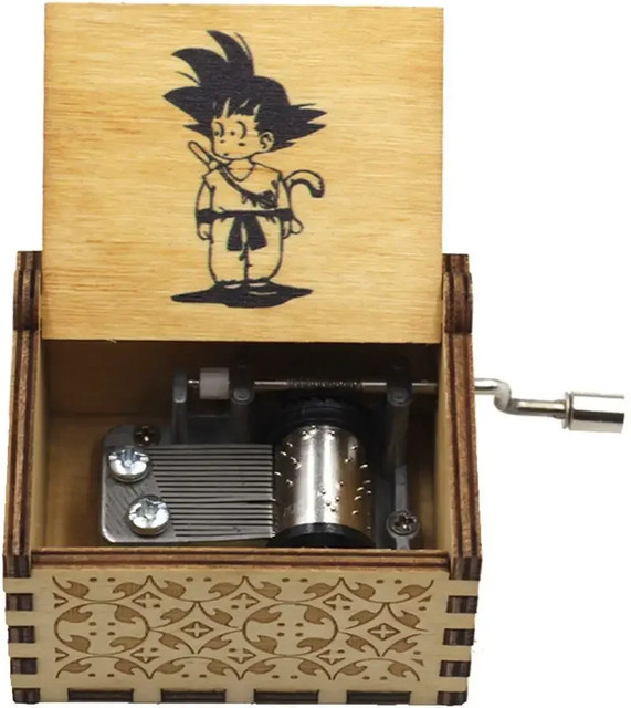 Spieluhr aus Holz im Dragon Ball Design als Geschenk für Weihnachten und Valentinstag - Bild 1