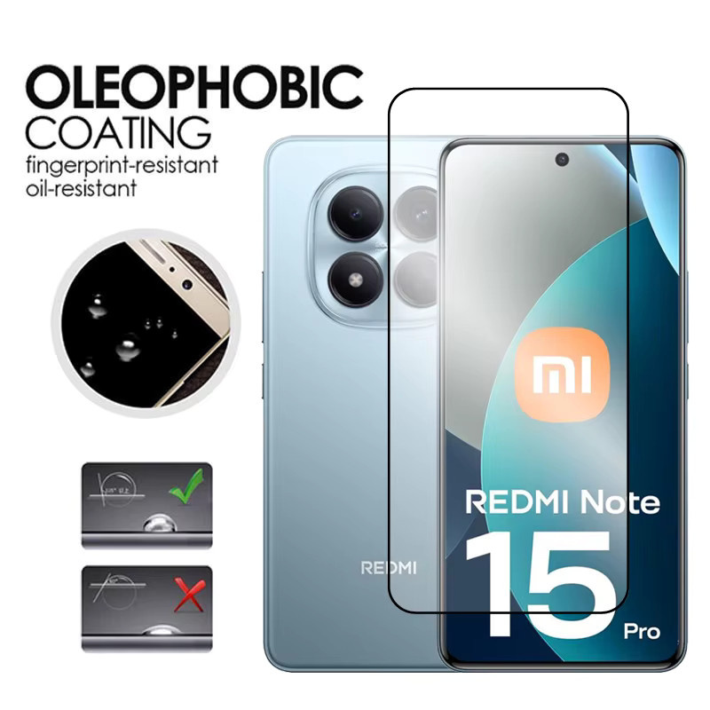 Xiaomi Screen Protector für Redmi Note 15 Pro 4G und 5G, gehärtetes Glas mit voller Abdeckung, transparent - Bild 3