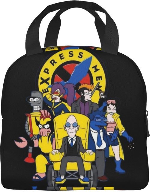 Isolierte Lunchtasche von Fancy Style Studio mit Futuramas Cartoon Comic Motiv, Mehrfarbig - Bild 1