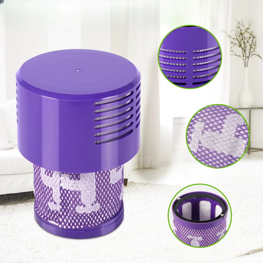4er-Pack Waschbare Ersatzfilter für Dyson V10 SV12 in Purple - Bild 7