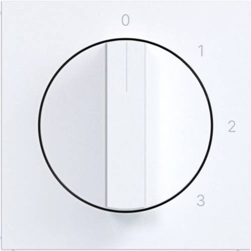 Hager Abdeckung für Dimmer in Lichtweiß matt WAF1315WM - Bild 1