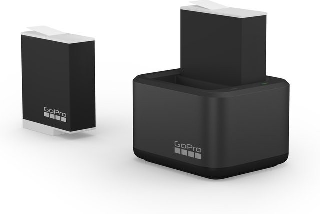 GoPro Dual Charger und Enduro Akku Set in Schwarz mit USB-C Anschluss für Action Cameras - Bild 1