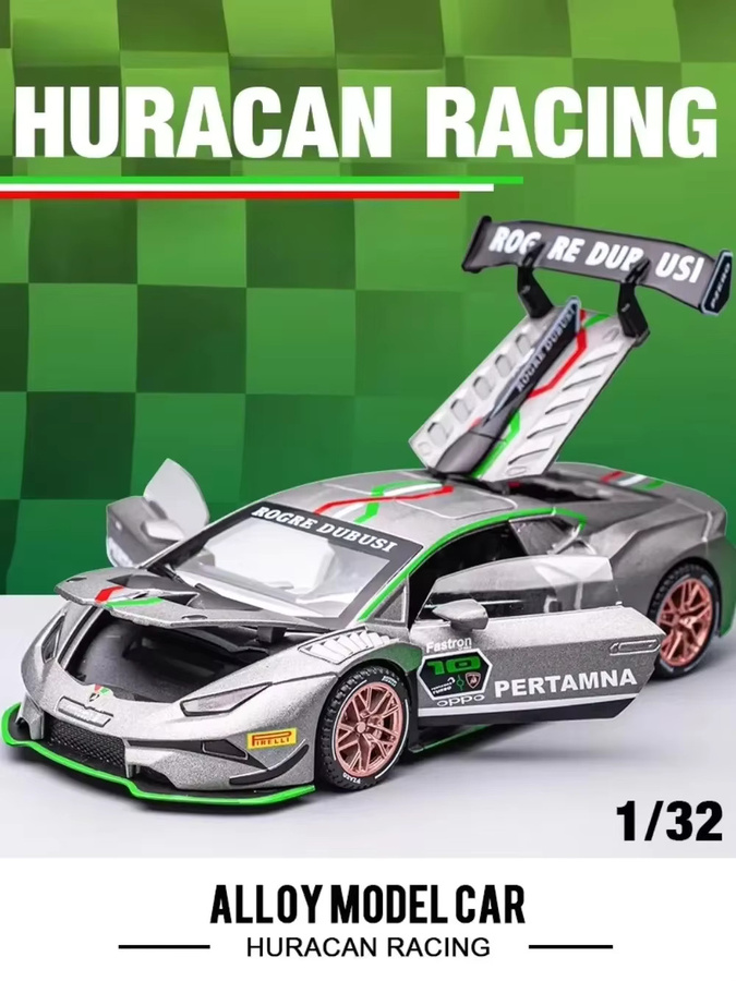MAKEDA Huracan ST EVO SIAN Supercar, Modell Spielzeug, 1:32, Metall, mit Licht und Sound, Blau - Bild 4