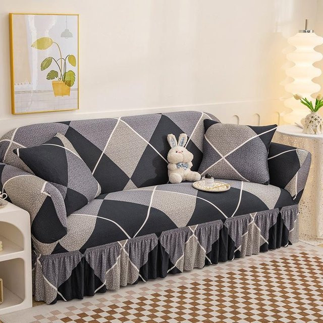 Sofarock Stretch Sofabezug für 1 bis 4 Sitze, elastischer Couchbezug in Grau - Bild 1