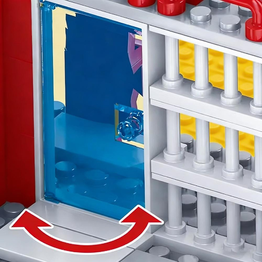 Linyi toy Bausteine Stadtgebäude Polizei Weltraumstation Feuerwehr 1000-teiliges Set - Bild 4
