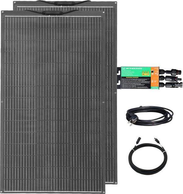 BOGUANG Solarpanel System Micro Grid Tie Balkonkraftwerk Kit in Schwarz für die Stromerzeugung mit 220V/230V - Bild 1