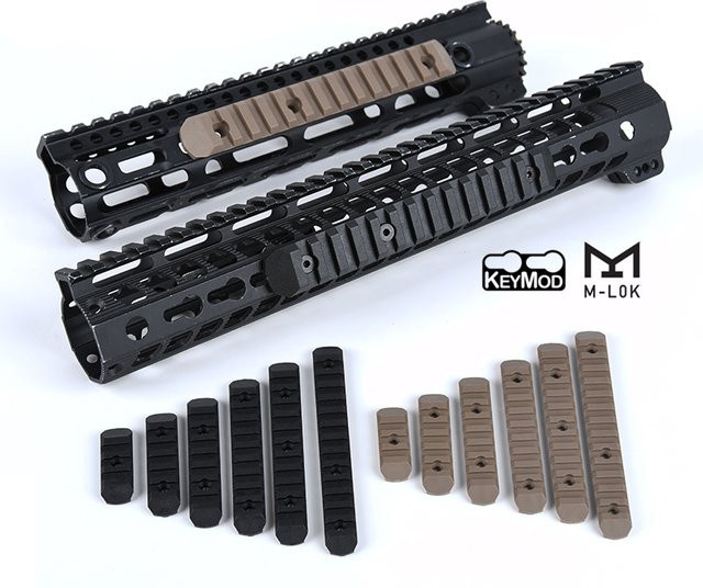 WADSN Taktisches Nylon-Plastik-Picatinny-Schienenset, 6-teiliges Set, Mlok Keymod 20mm - Bild 1