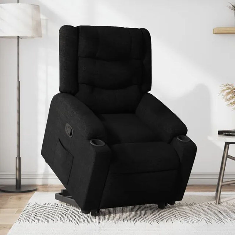 Vidaxl Aufstehhilfe für Sessel für Senioren, Schwarz, Stoffbezogen - Bild 1