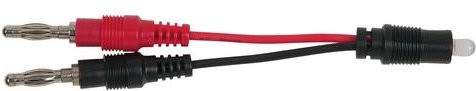 KS Tools Polaritätsprüfer mit Duo-LED und 4,0 mm Bananenstecker-Anschluss in Rot und Grün - Bild 1