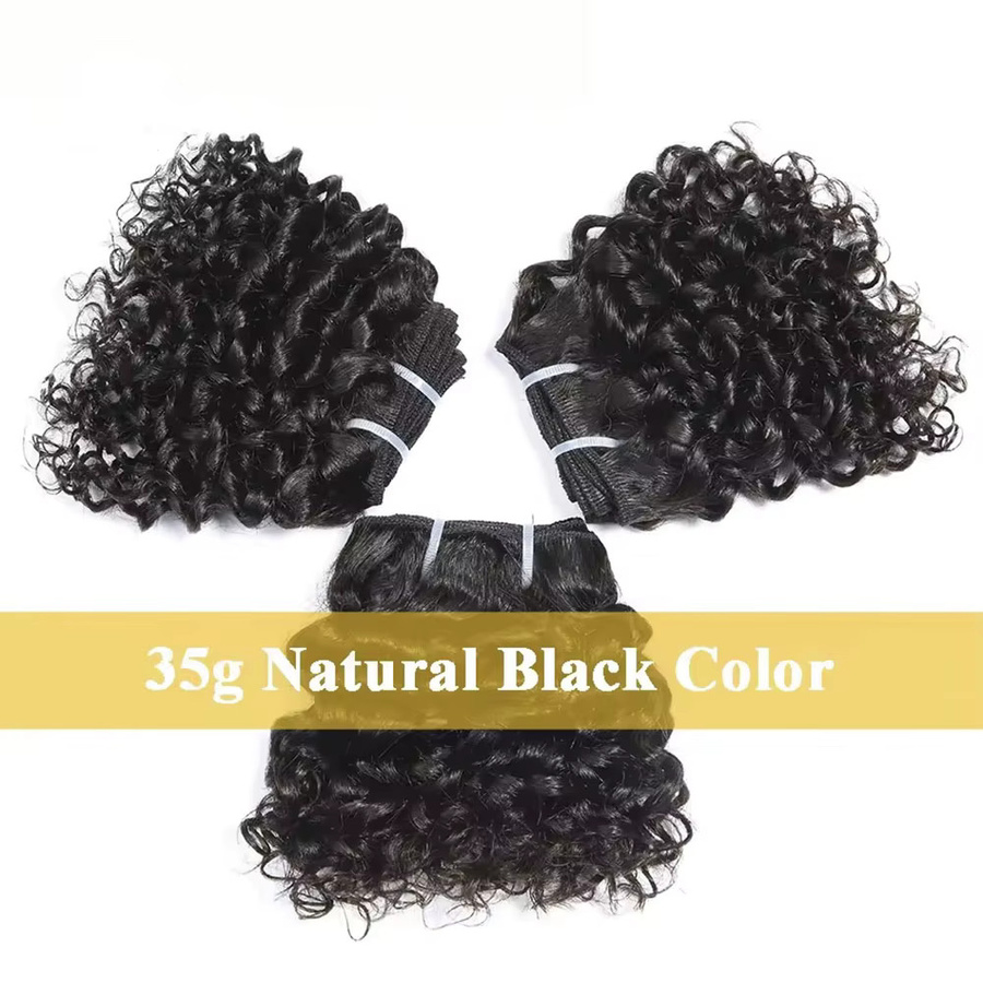 JACEY Haar Extensions, Mongolisches Afro, Tiefe Welle, Remy Echthaar - Bild 3