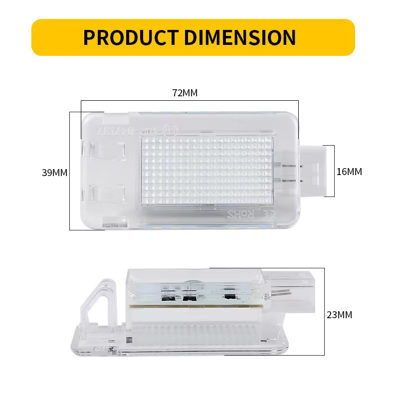 APMATAUTO 2er Set LED Kofferraumbeleuchtung für Volvo XC70 S60 S80 C70 XC90 OEM 30754448 9151431 - Bild 3