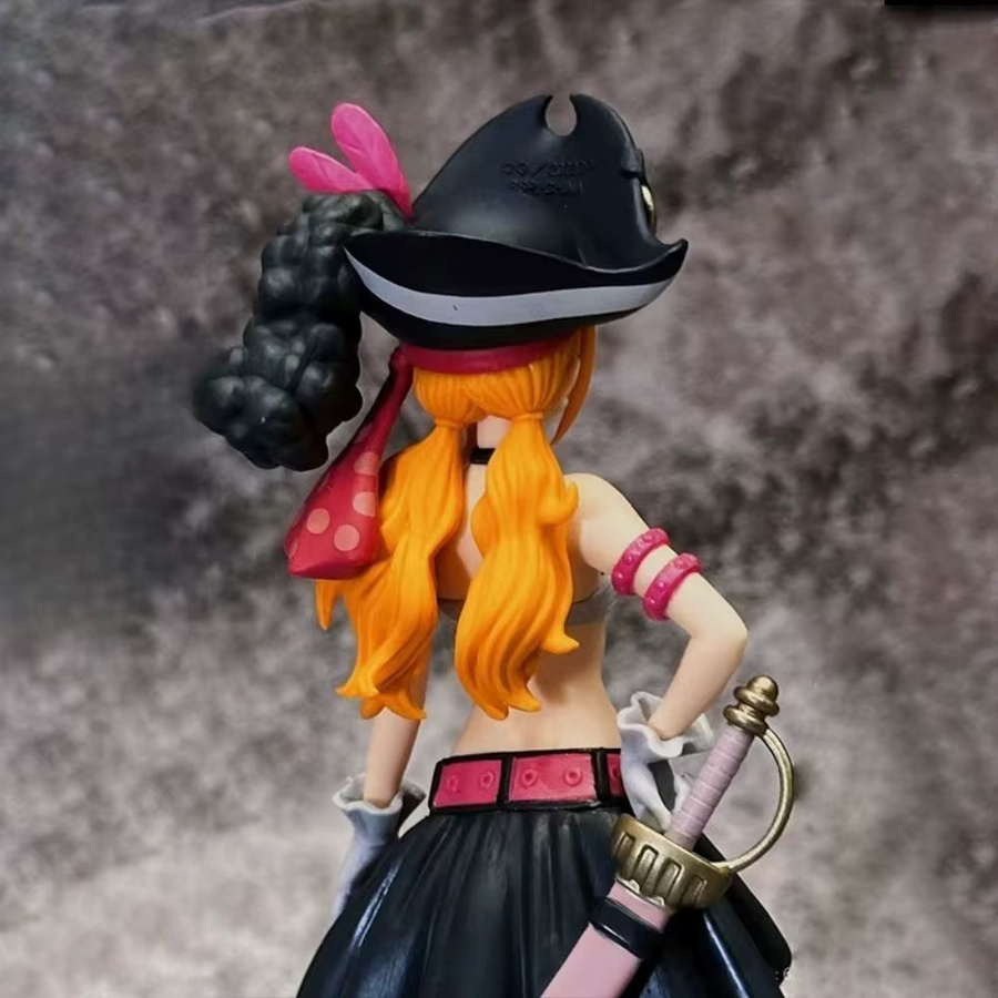 Bandai Anime Nami Schwarze Kleidung Actionfigur Film Red, 20cm - Bild 2