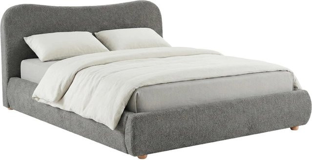 DELUKE Polsterbett OLE Doppelbett mit Stauraum in Dunkelgrau, B/T/H: 181 x 224 x 100 cm - Bild 1