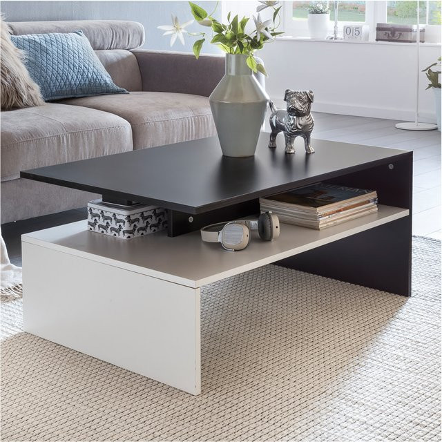 FineBuy Wohnzimmertisch Couchtisch mit Ablage, modern, rechteckig, B/T/H: 90 x 60 x 43 cm - Bild 1