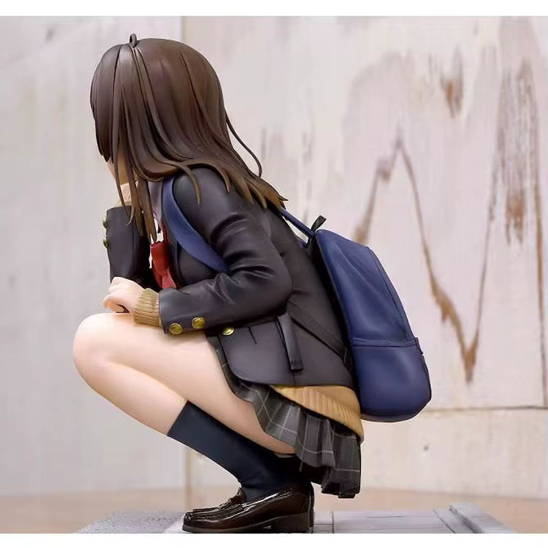 Bandai Anime Figur Ogiwara Sayu Sitzende Schulmädchen Uniform Modell aus Kunststoff, mehrfarbig - Bild 3