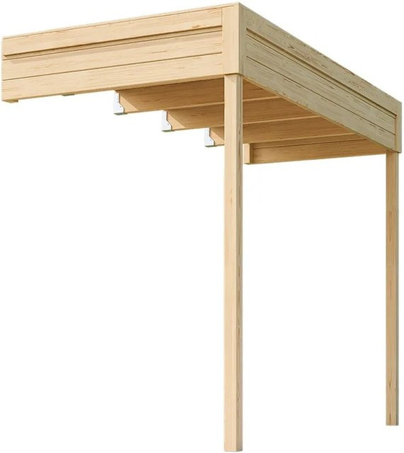 Weka Anbau 1 für Gartenhaus Batu 3 in Natur, B: 300 cm x T: 150 cm - Bild 1