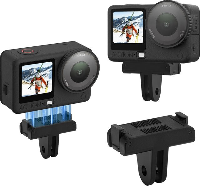 DJI OSMO Action 6 Schnellwechsel-Basis-Adapterhalterung in Schwarz für deine Action Camera - Bild 1