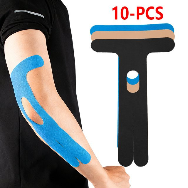 BOTQTOW Ellenbogen-Kinesiologie-Tape, 10 Stück, elastisch - Bild 1