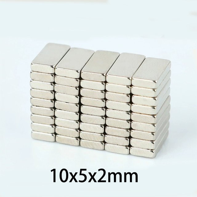 Magnet-Duo Set in Silber, 20 oder 50 Stück, B/T/H: 10 x 5 x 2 mm und 10 x 5 x 3 mm - Bild 1