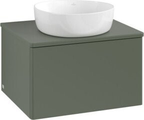 V&B Waschtischunterschrank Antao mit Beleuchtung in Grau, B/T/H: 60 x 36 x 50 cm - Bild 1