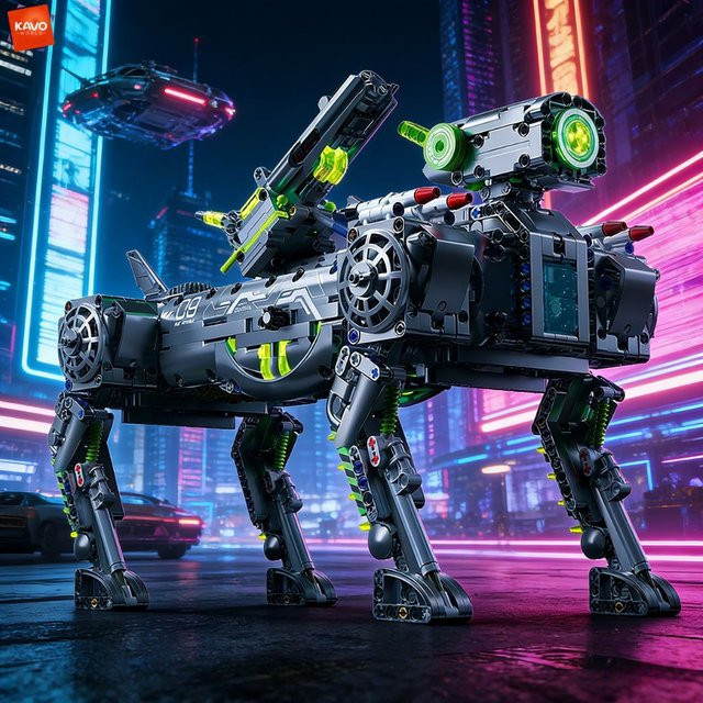 KAVOWORLD Futuristischer Roboterhund, Modellbausatz, 1609 Teile - Bild 1