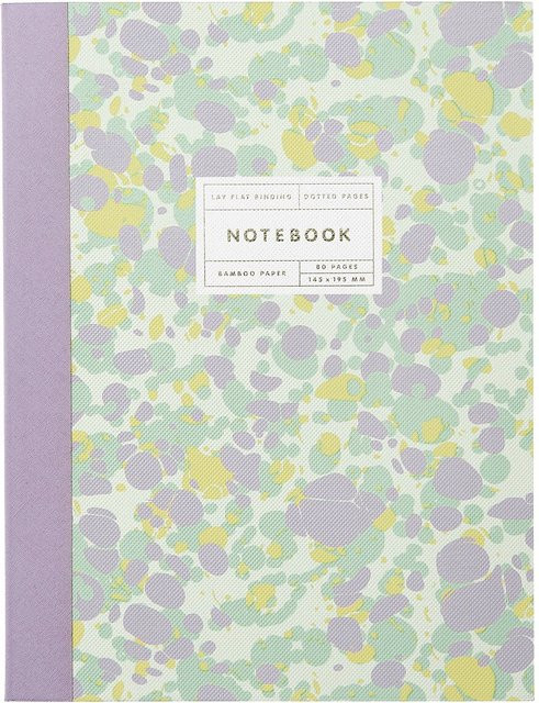 Rico Design Paper Poetry Notizbuch Marbled Softcover mit 80 gepunkteten Seiten in Multicolour - Bild 1