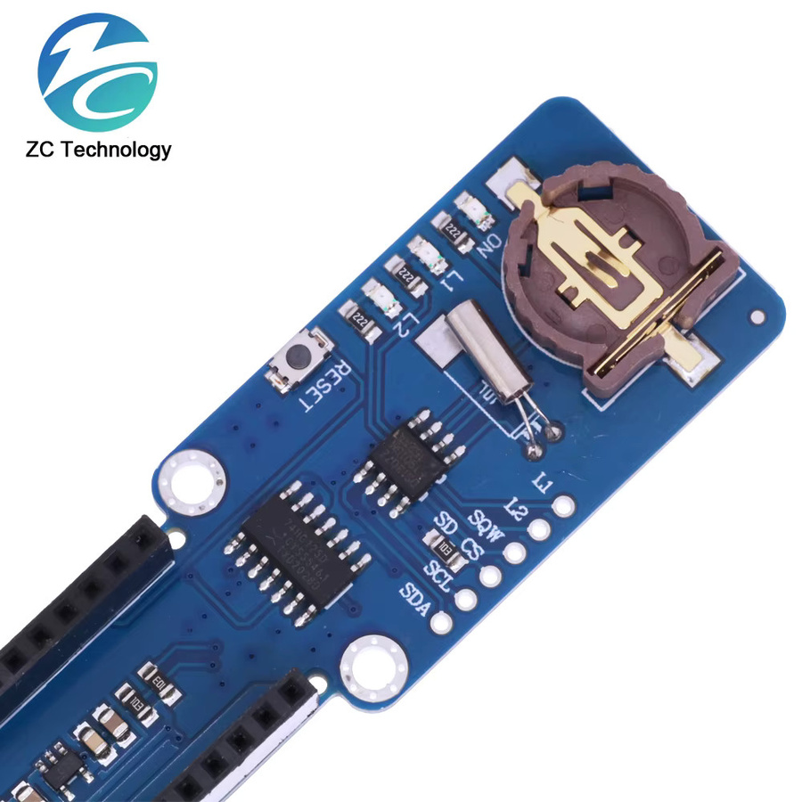 Daten Logging Shield für Arduino Nano mit RTC Real Time Clock und Dual Channel L298P Motor Treiber Board in Blau - Bild 4