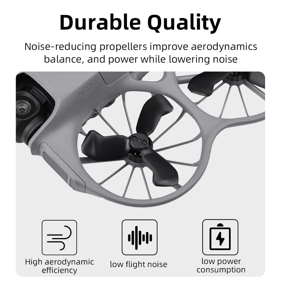 DJI NEO 2 Propeller Set in Multicolor mit Schnellverschluss und Schraubendreher als Ersatzteil-Set für deine Drohne - Bild 3