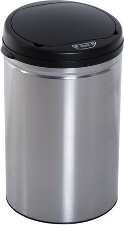 HOMCOM Sensor-Mülleimer aus Edelstahl und Kunststoff in Silber, 30 Liter, mit Soft-Close-Funktion und herausnehmbarem Inneneimer, B/T/H: 30,5 x 30 x 51,5 cm - Bild 1