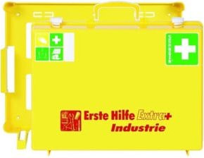 Söhngen Erste-Hilfe-Koffer Extra+Industrie DIN13157 plus Erw. in Gelb, B/T/H: 40 x 30 x 15 cm - Bild 1