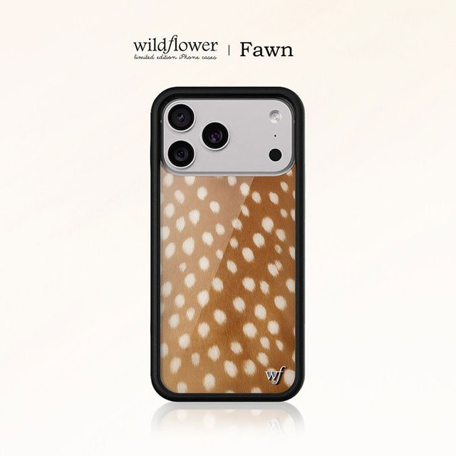 Wildflower Fawn Handyhülle für Apple iPhone 12 13 14 15 16 17 Pro Max Plus mit Pflaumenblüten- und Reh-Design in Multicolour, stoßfeste Schutzhülle - Bild 1
