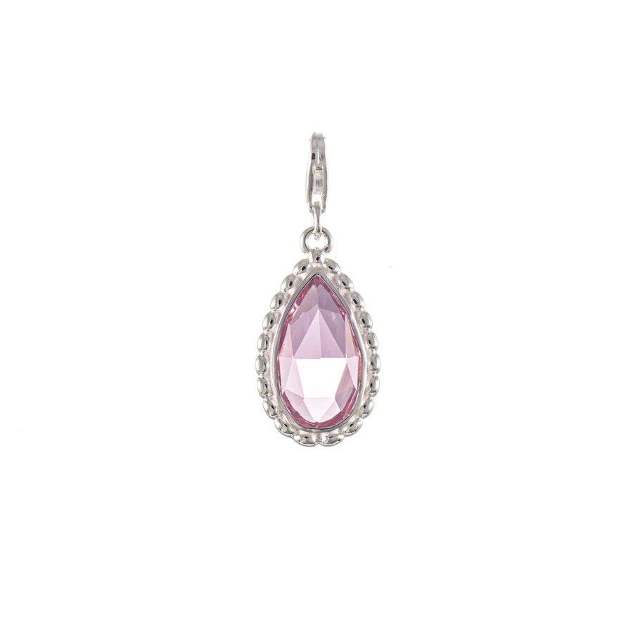 Wechselstein für Collier Signature, 925 Silber, rosa, Unisex - Bild 1