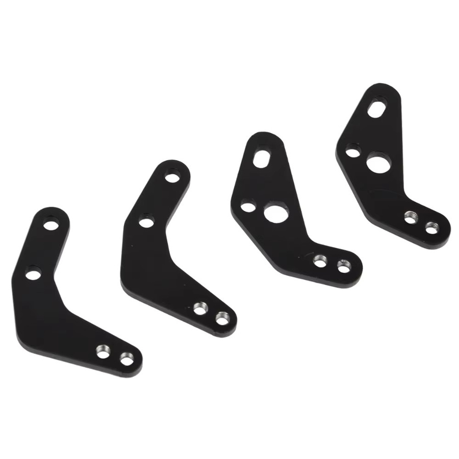 HobbyCorki Stoßdämpferhalterung, 4-teiliges Set, Metall, 1:10 - Bild 3