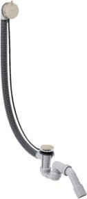 Hansgrohe Komplettset Flexaplus S Ab-/Überlaufgarnitur für die Badewanne in Silber - Bild 1