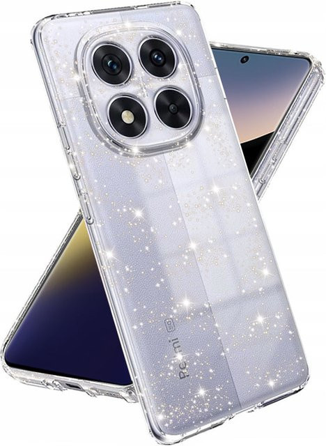 Techsuit SparkleSkin Schutzhülle für Xiaomi Poco X7 und Note 14 Pro 5G in Transparent - Bild 1