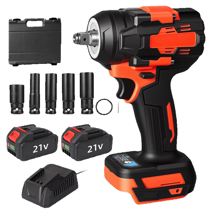 Makita Bürstenloser 21-V-Schlagschrauber mit 1/2 Zoll und 700 Nm, kabellos, inklusive 2 Akkus und Ladegerät, kompatibel mit Makita LXT 18-V-Akkus, Farbe: Rot - Bild 5