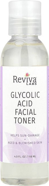 Reviva Labs Glykolsäure Gesichtswasser, 118 ml, mit Hyaluronsäure und Aloe Vera - Bild 1