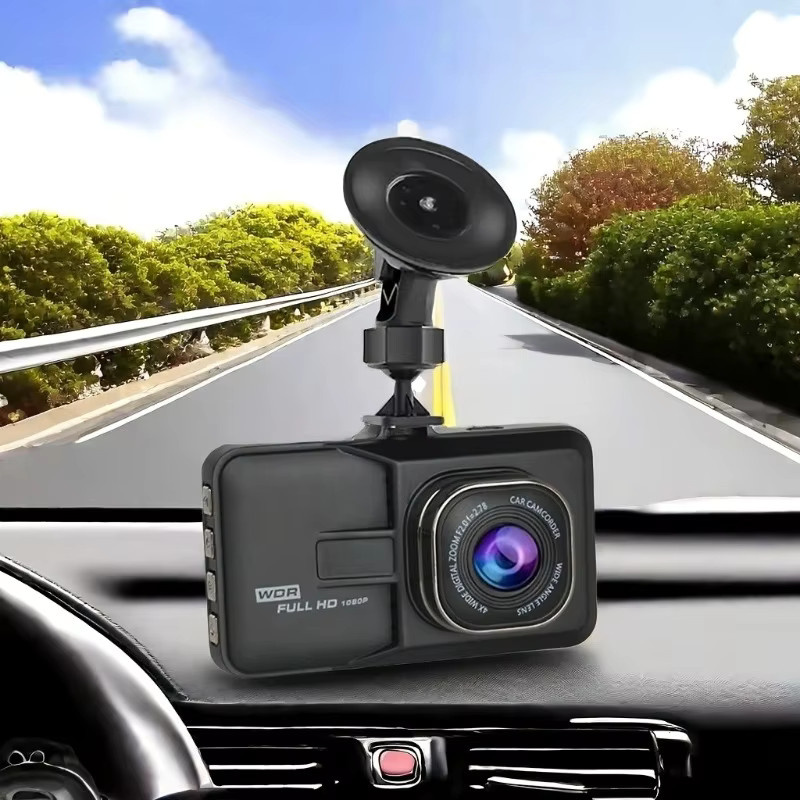 OBDResource Dashcam Full HD 1080P mit 3-Zoll-Bildschirm, 170 Grad Weitwinkel und Nachtsicht, Schwarz - Bild 2