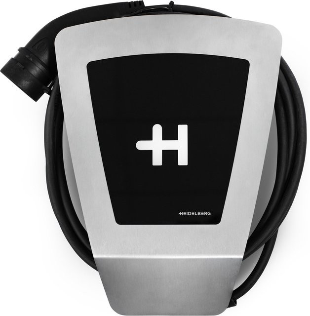 Heidelberg Wallbox Energy Control Typ 2 Ladestation mit Lastmanagement, 11 kW, Silber, 7,5 m Kabel - Bild 1