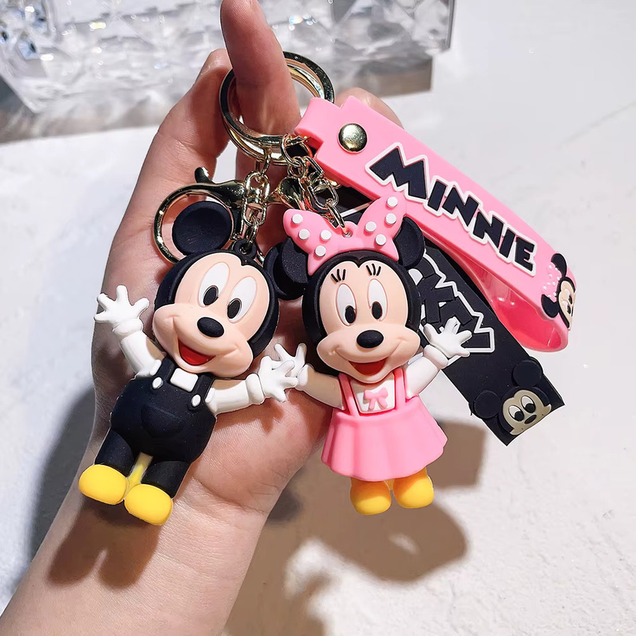 Disney Schlüsselanhänger Mickey und Minnie Maus, Metall, Unisex - Bild 3