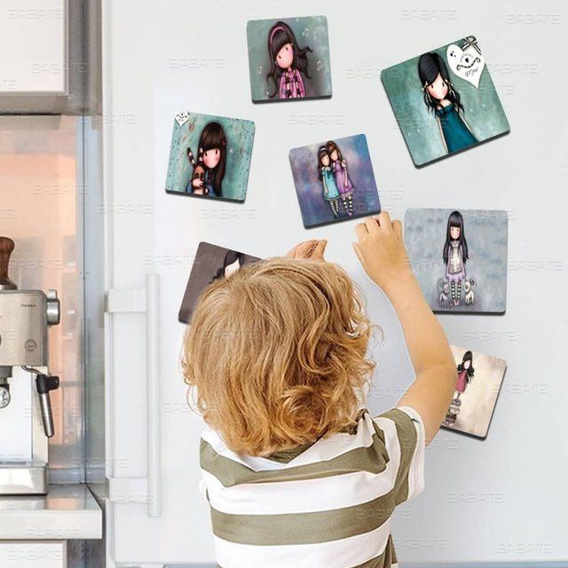 Santoro Gorjuss Personalisierter Magnet mit Cartoon Charakter für deine Kühlschrank Dekoration und als Sammlerstück - Bild 1