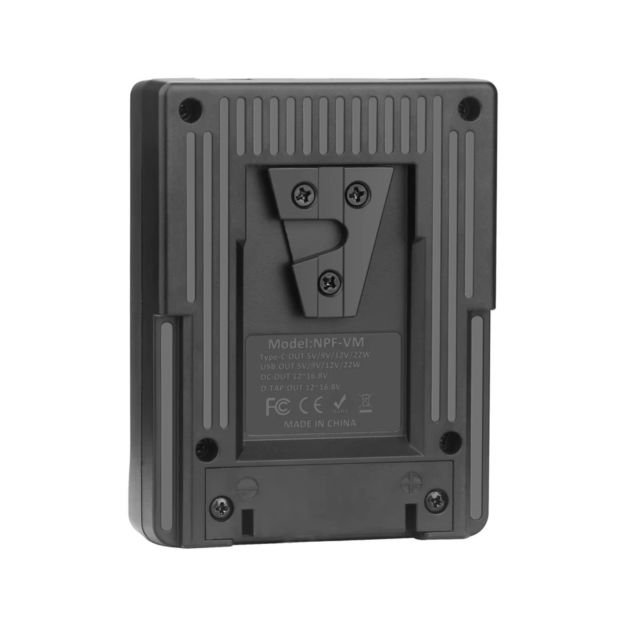 Probty Dual NP-F970 zu V-Mount Konverter Platte für NP-F Serie Batterien in Schwarz - Bild 3
