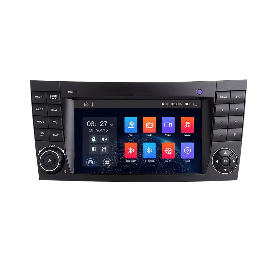 Naviunit Android 15 Autoradio mit 7 Zoll Bildschirm für Mercedes Benz E-Klasse W211 (2002-2008), Wireless CarPlay, Bluetooth, WiFi und 4G, Farbe: Schwarz - Bild 6