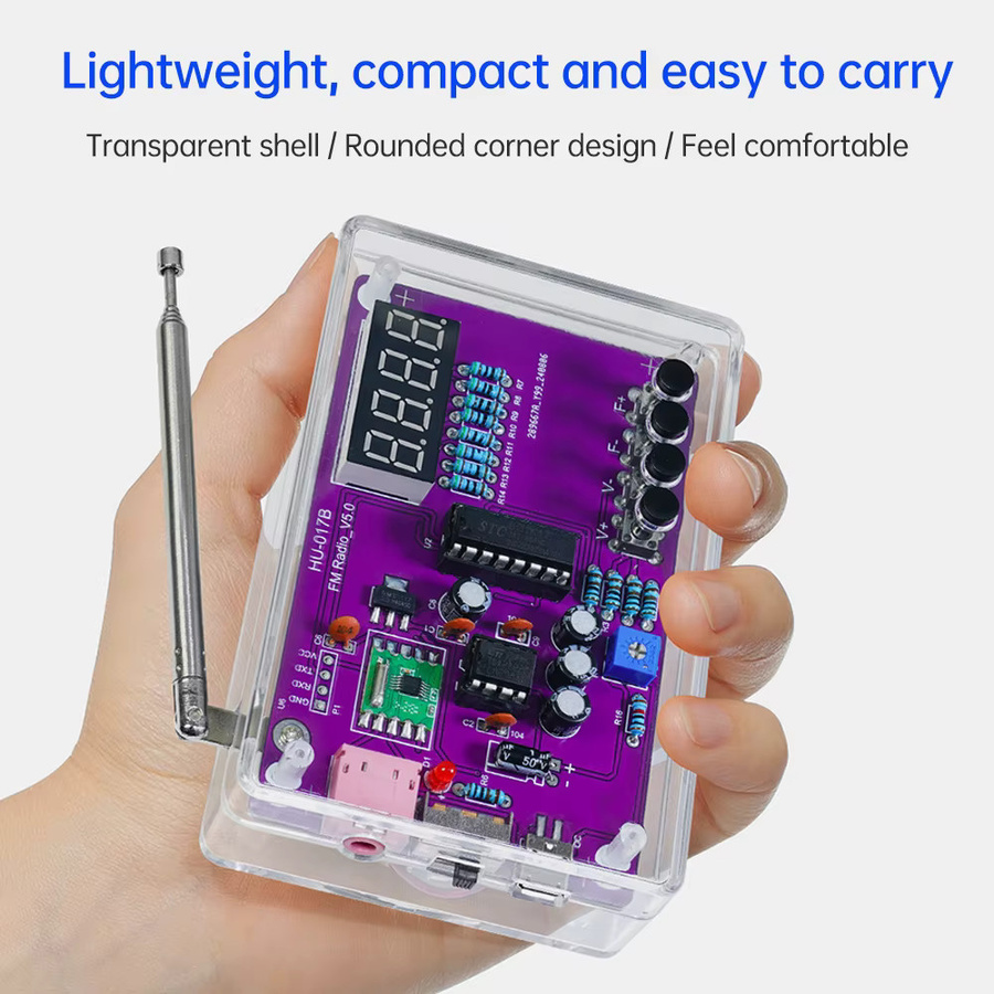Diymore HU-017B RDA5807S FM Radio-Bausatz DIY Elektronik-Lernset in Multicolour - Bild 2