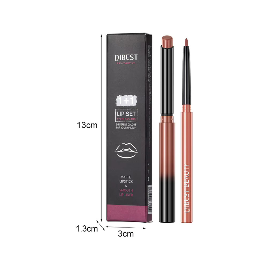 QIBEST Lippenstift, 12 Farben, Matt, Unisex - Bild 5