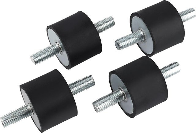 Antivibrations-Gummihalterung für Luftkompressorpumpe als Stoßdämpfer mit M10 Schraube in Schwarz - Bild 1