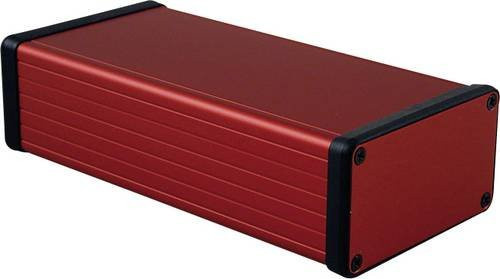 Hammond Electronics Profil-Gehäuse 1455K1601RD aus Aluminium in Rot, B/T/H: 160 x 78 x 43 mm - Bild 1