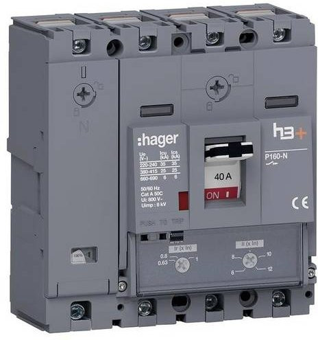 Hager HHS041DC Leitungsschutzschalter MCB in Grau - Bild 1