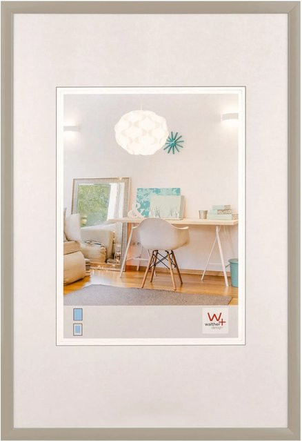 Walther Design New Lifestyle Kunststoff Bilderrahmen Grau B: 30 cm, H: 20 cm, T: 30 cm (Format 20x30 cm) - Bild 1