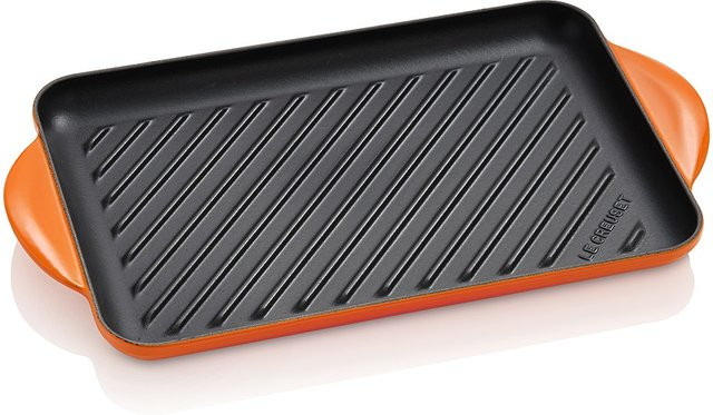 Le Creuset Grillplatte aus Gusseisen in Ofenrot, Breite: 32 cm - Bild 1